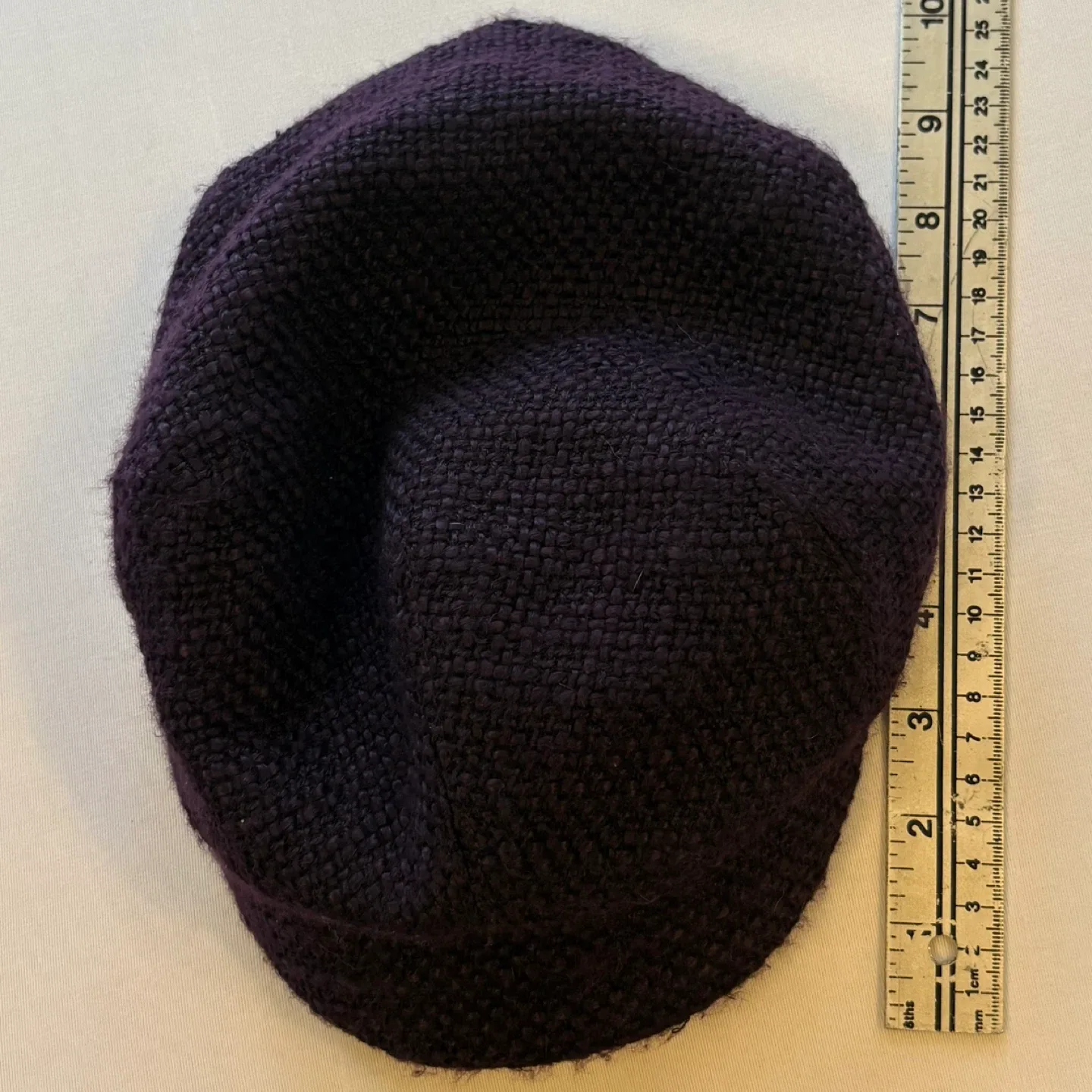 CHRISTYS London Purple Woven Knit Baker Boy Newsboy Cap Hat image indicator(6)