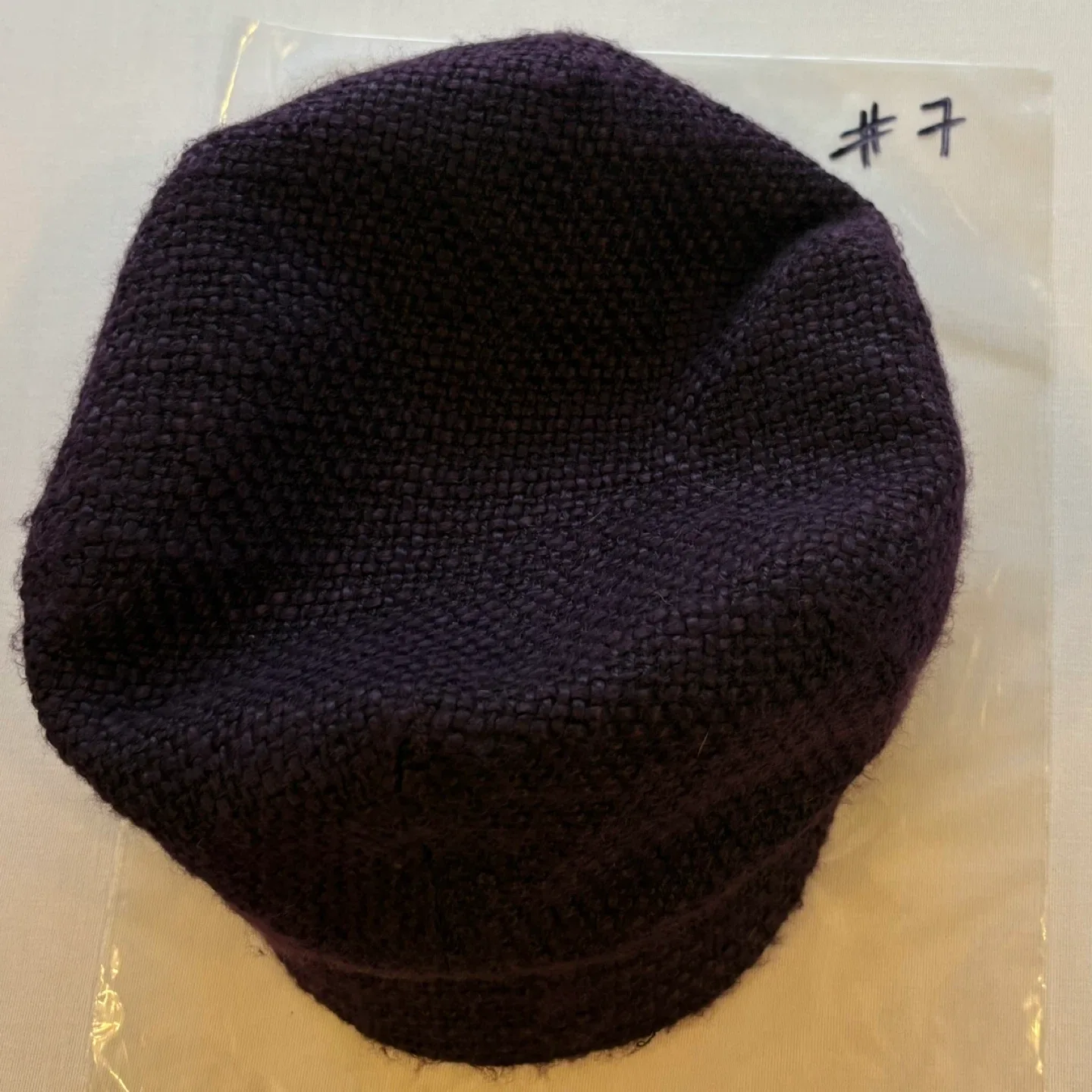 CHRISTYS London Purple Woven Knit Baker Boy Newsboy Cap Hat image indicator(8)