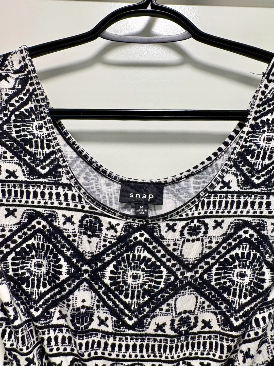 Black & White Pattern Tunic Shirt image indicator(2)