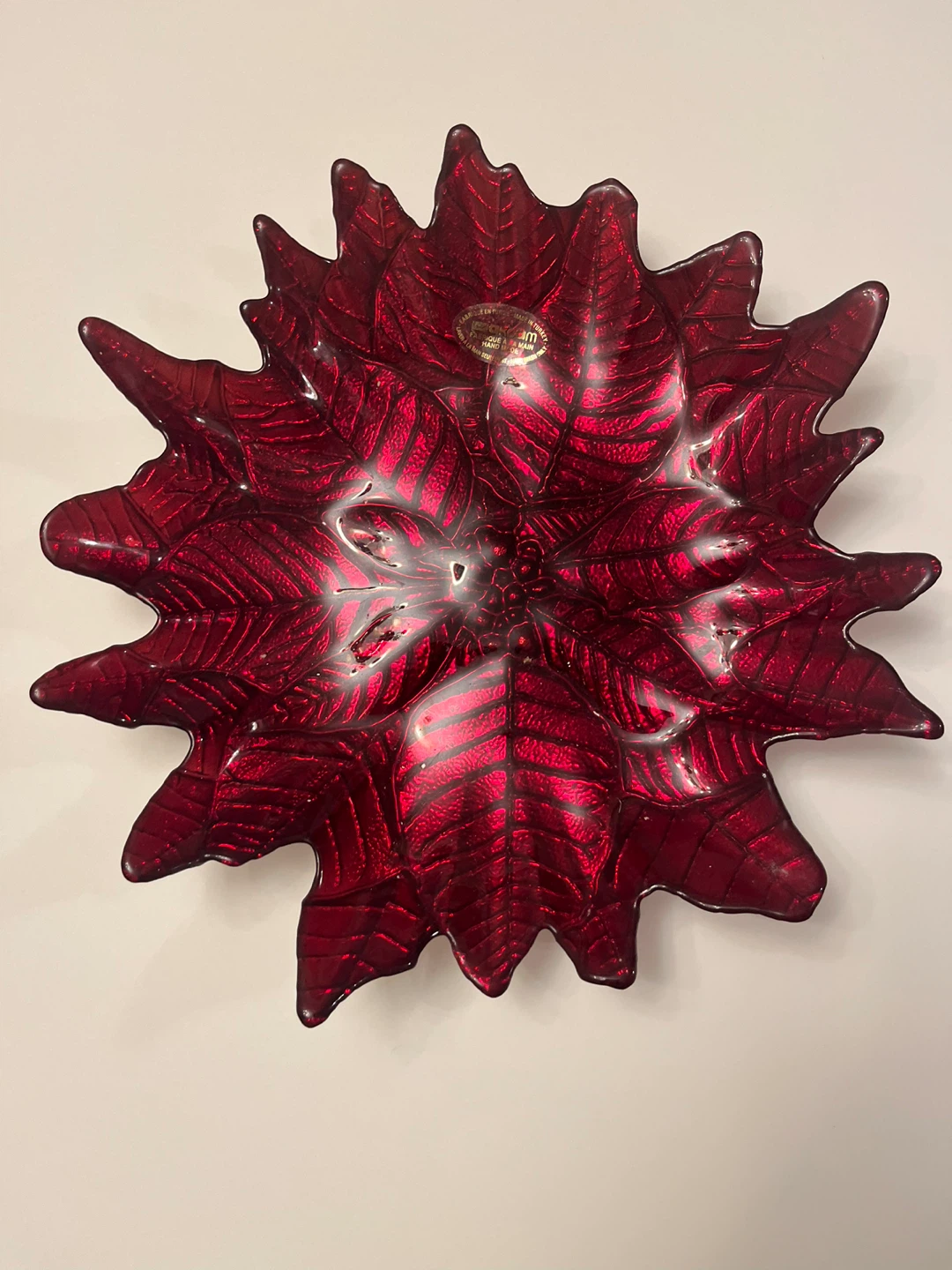 Cristal D'Arques Poinsettia Bowl