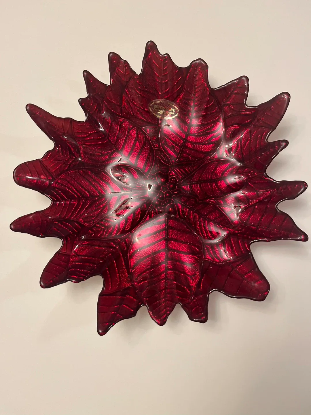 Cristal D'Arques Poinsettia Bowl