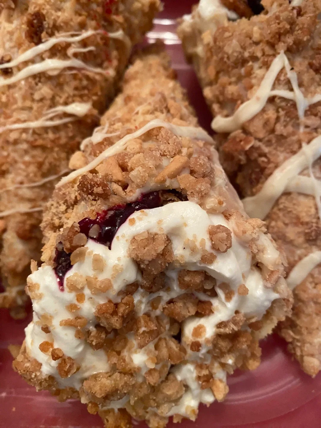 Homemade Apple Crumble Cheesecake Pie image indicator(7)