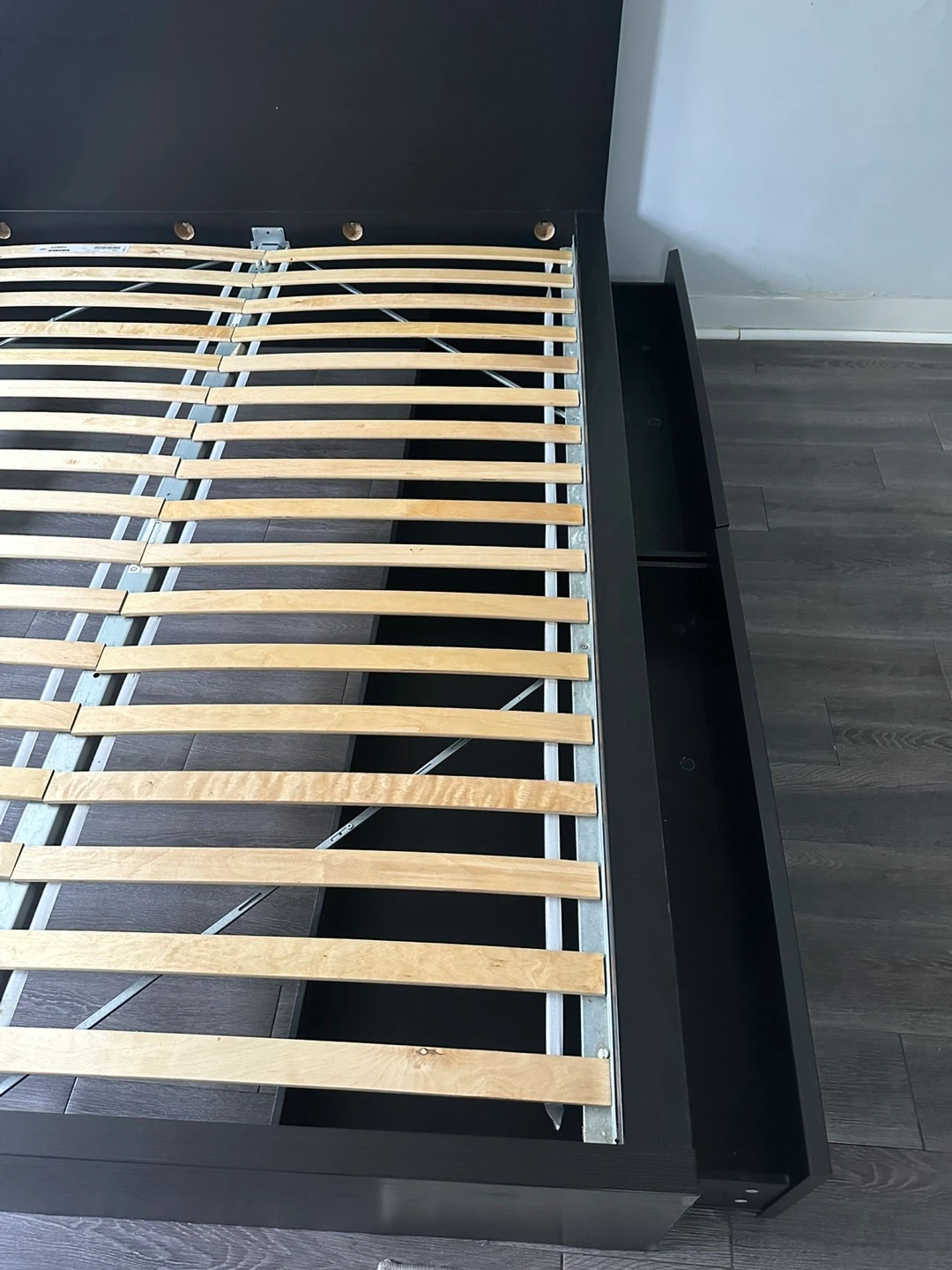 Black Bed Frame - 2 Drawers -IKEA - photo 2