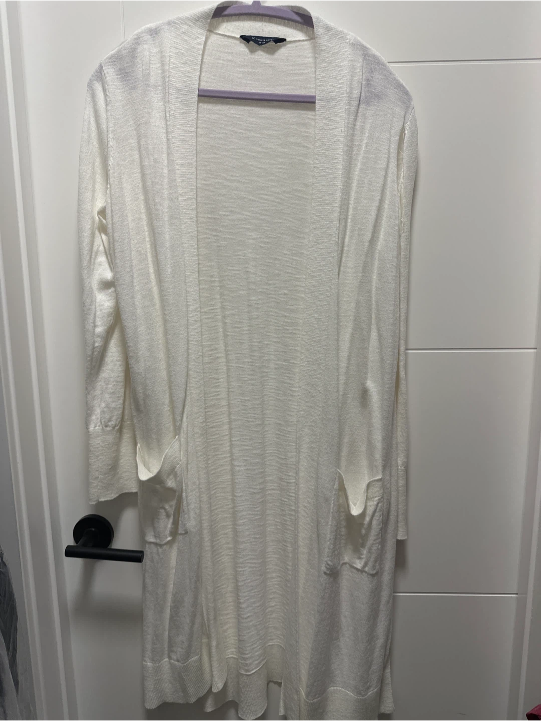 Denver Hayes White Cardigan - Size M