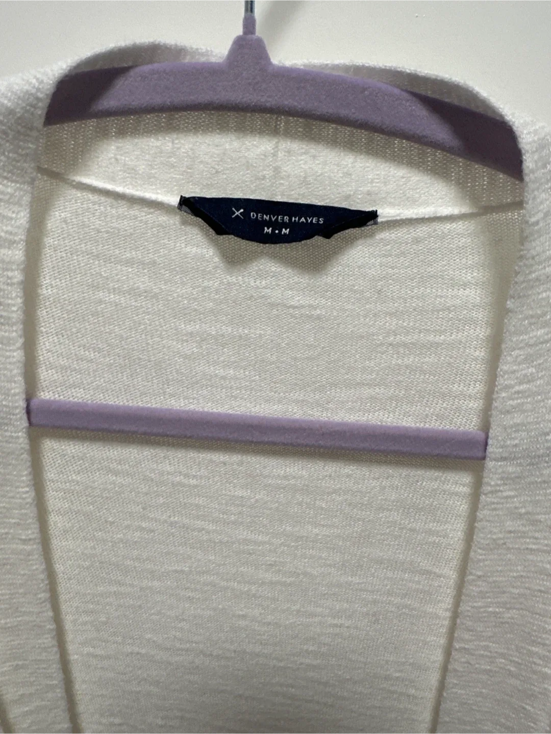 Denver Hayes White Cardigan - Size M image indicator(2)