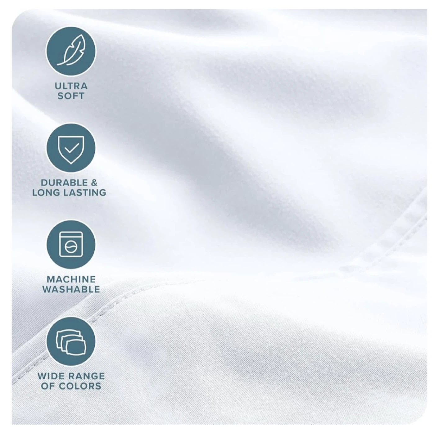 Bare Home Split King Sheet Set - White - photo 4