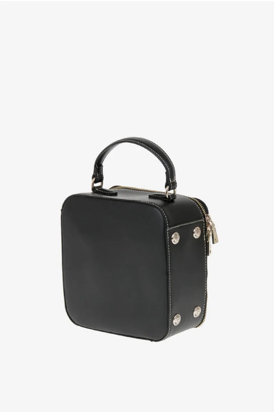 Love Moschino Black Faux Leather Embroidered Shoulder Bag image indicator(4)