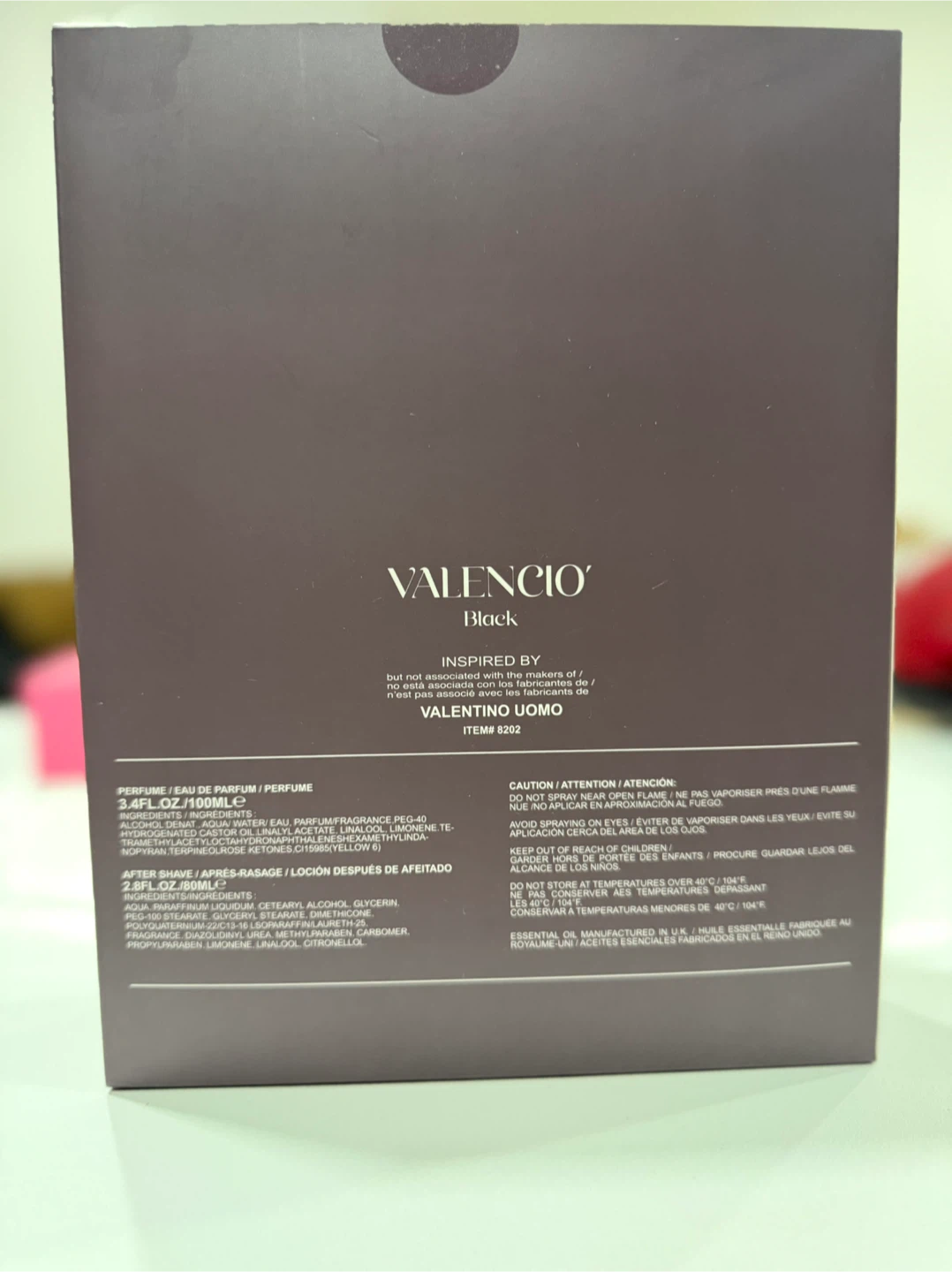 Valencio Black Valiant Men Fragrance & Aftershave Set - photo 2
