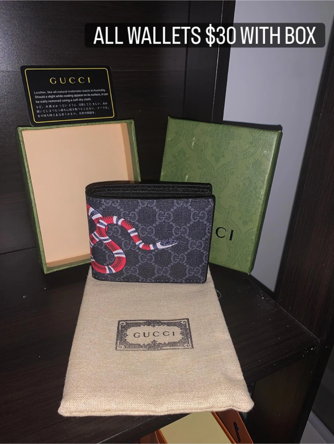 GUCCI AND LV WALLETS