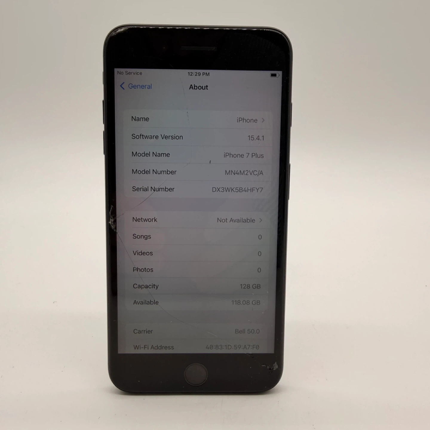 iPhone 7 Plus 128GB - Cracked Screen