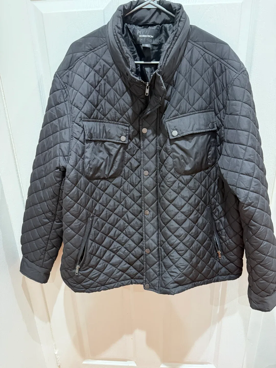 Women’s Nordstrom Black Quilted Jacket XXL thumbnail