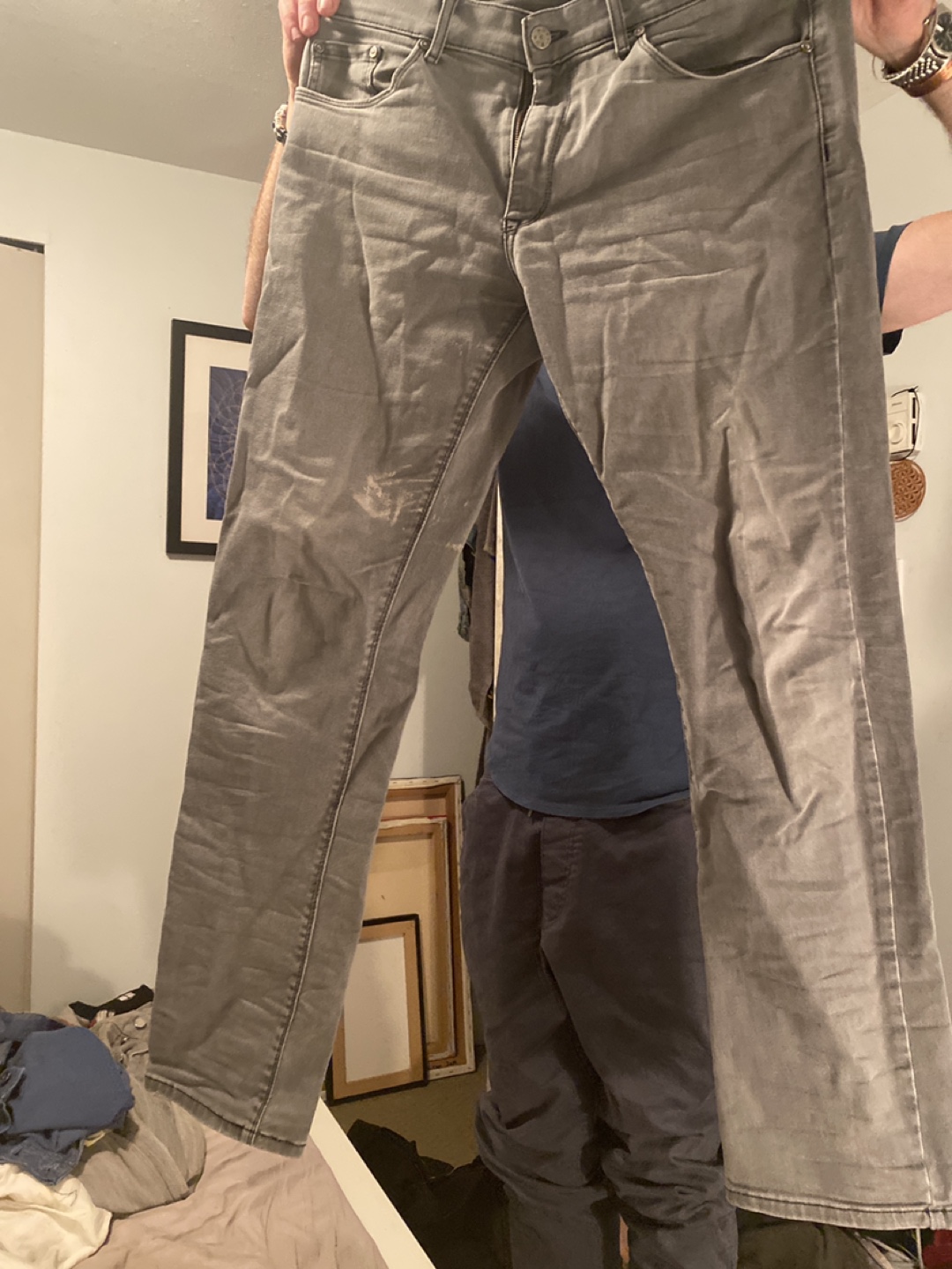 Not and Bow Grey Denim Jeans