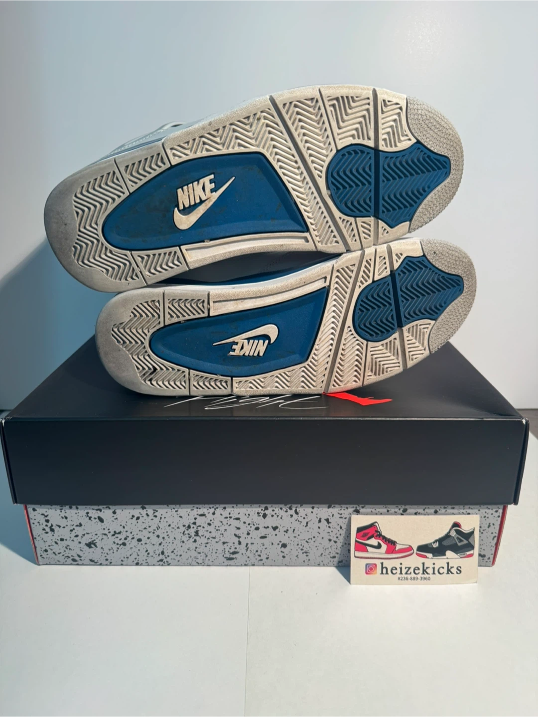 Jordan 4 Military Blue size 9 - photo 5
