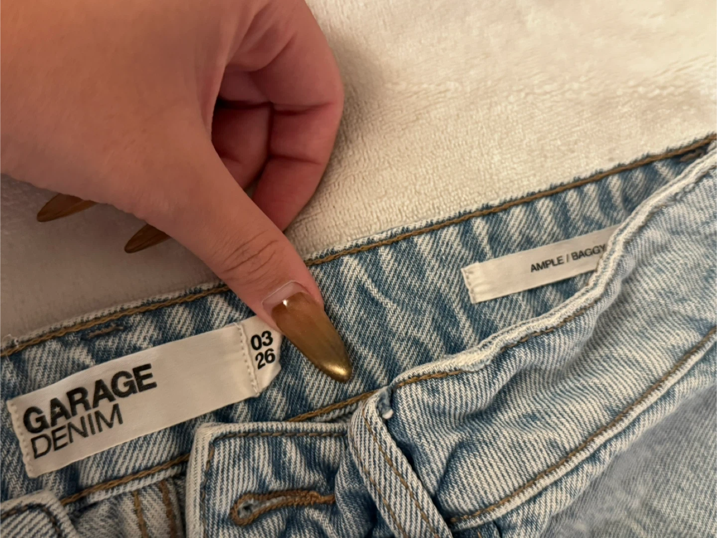 Garage Denim Ample Baggy Jeans - Size 03/26 - photo 3