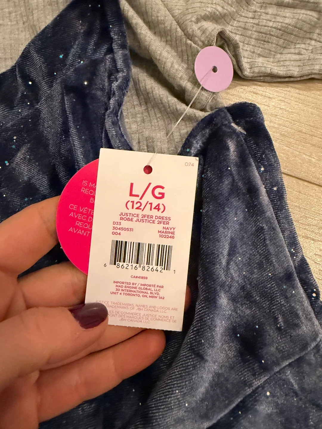 Girl’s Justice 2-Fer Dress - Size L (12/14) BRAND NEW! image indicator(3)