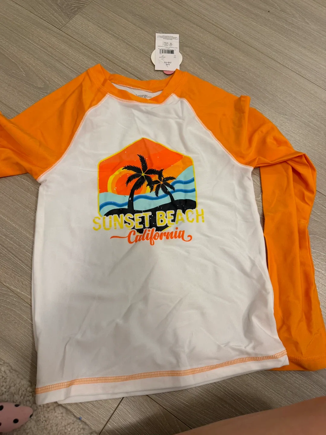 George Sunset Beach Rash Guard - Size L (10-12)
