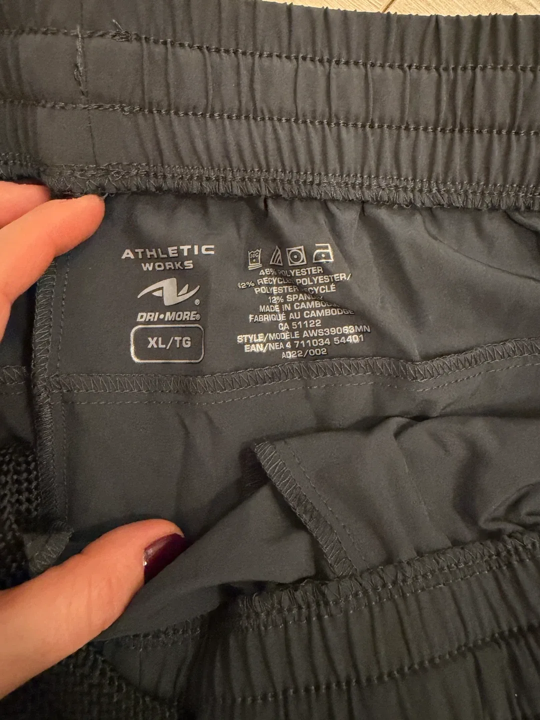 Athletic Works XL/TG Shorts - New with Tags - dark grey image indicator(2)