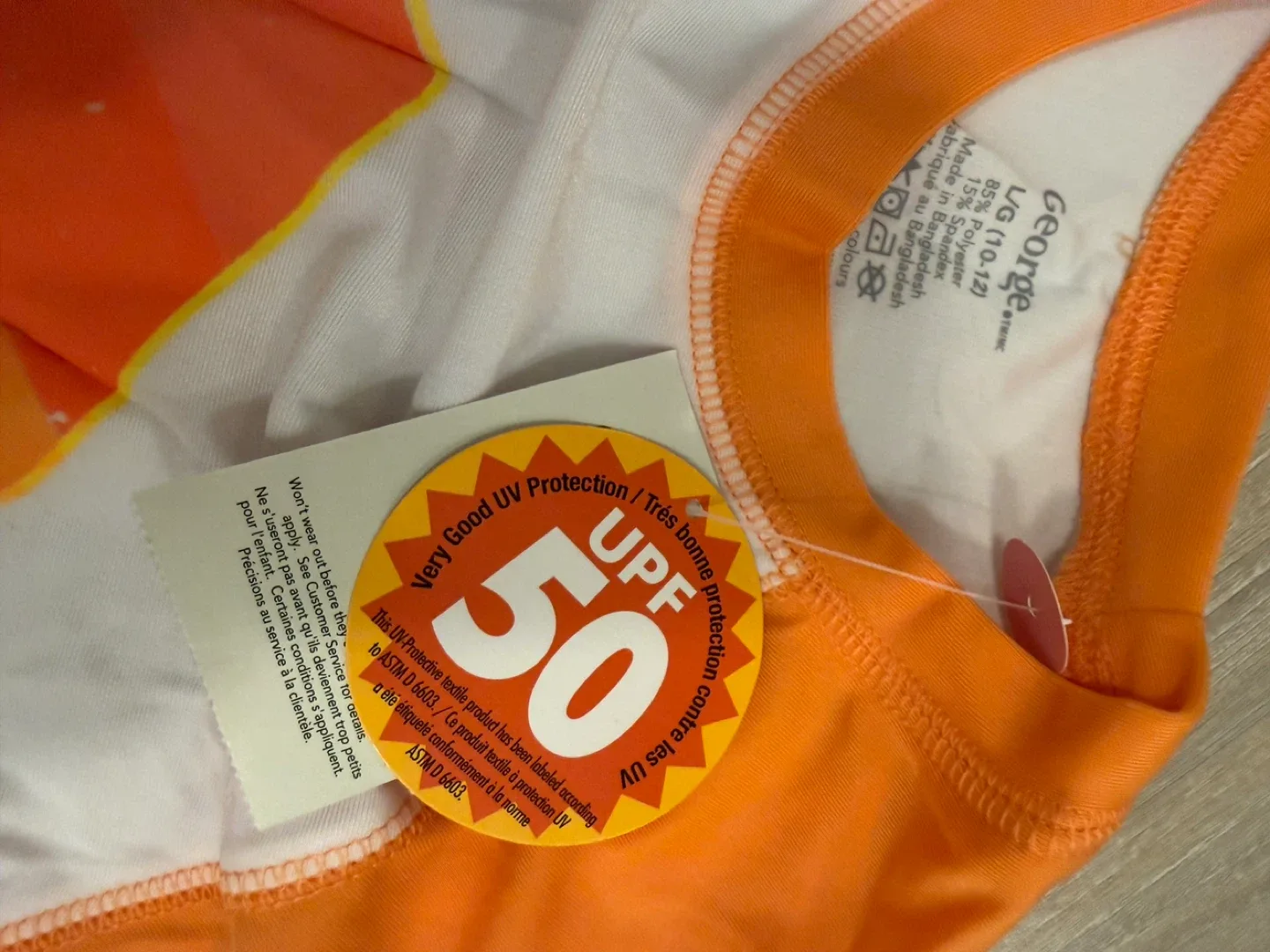 George UPF 50 Rash Guard Size 10-12 image indicator(2)