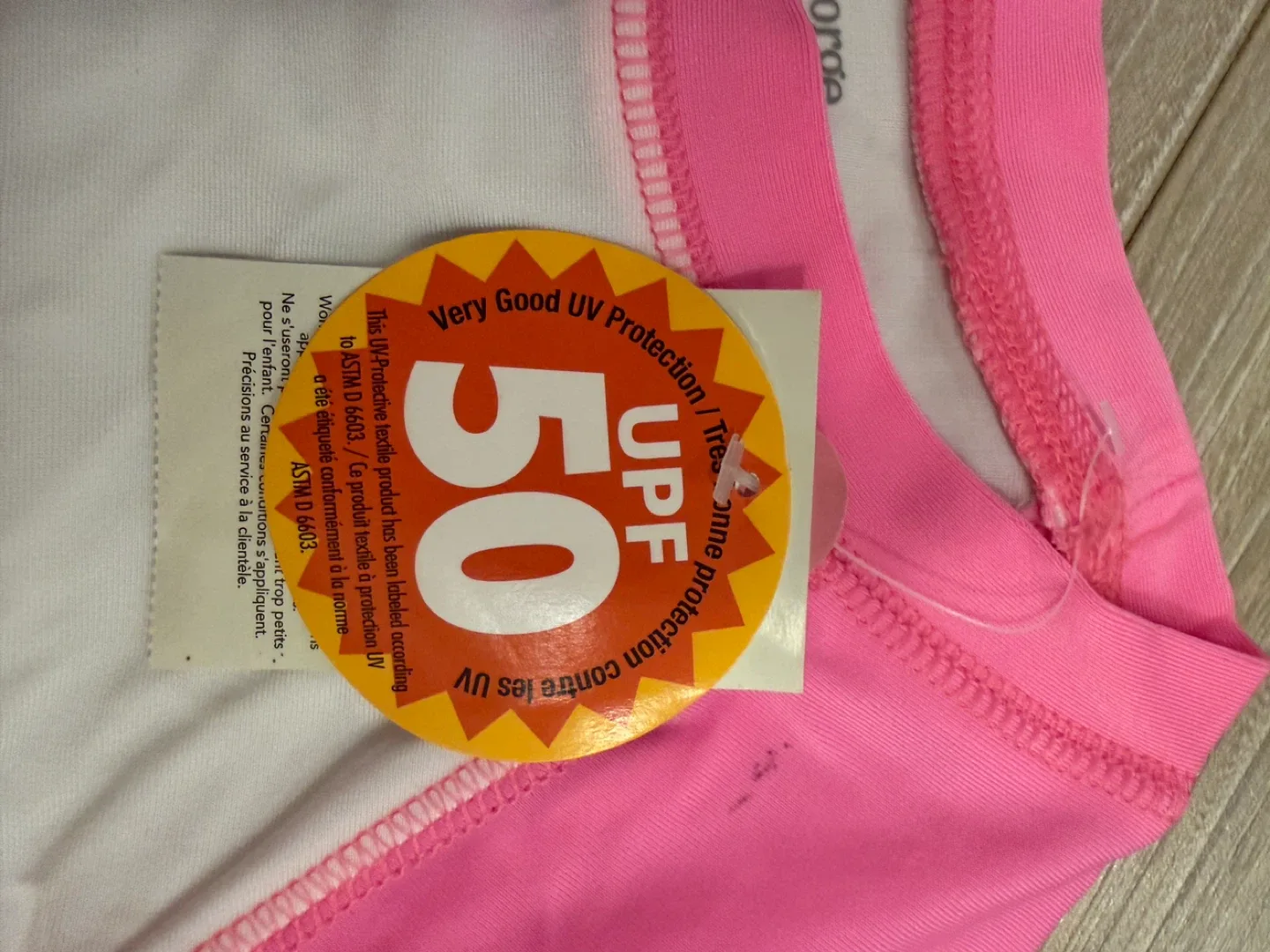 George Girls' Pink & White UV Protection Shirt (L) image indicator(2)