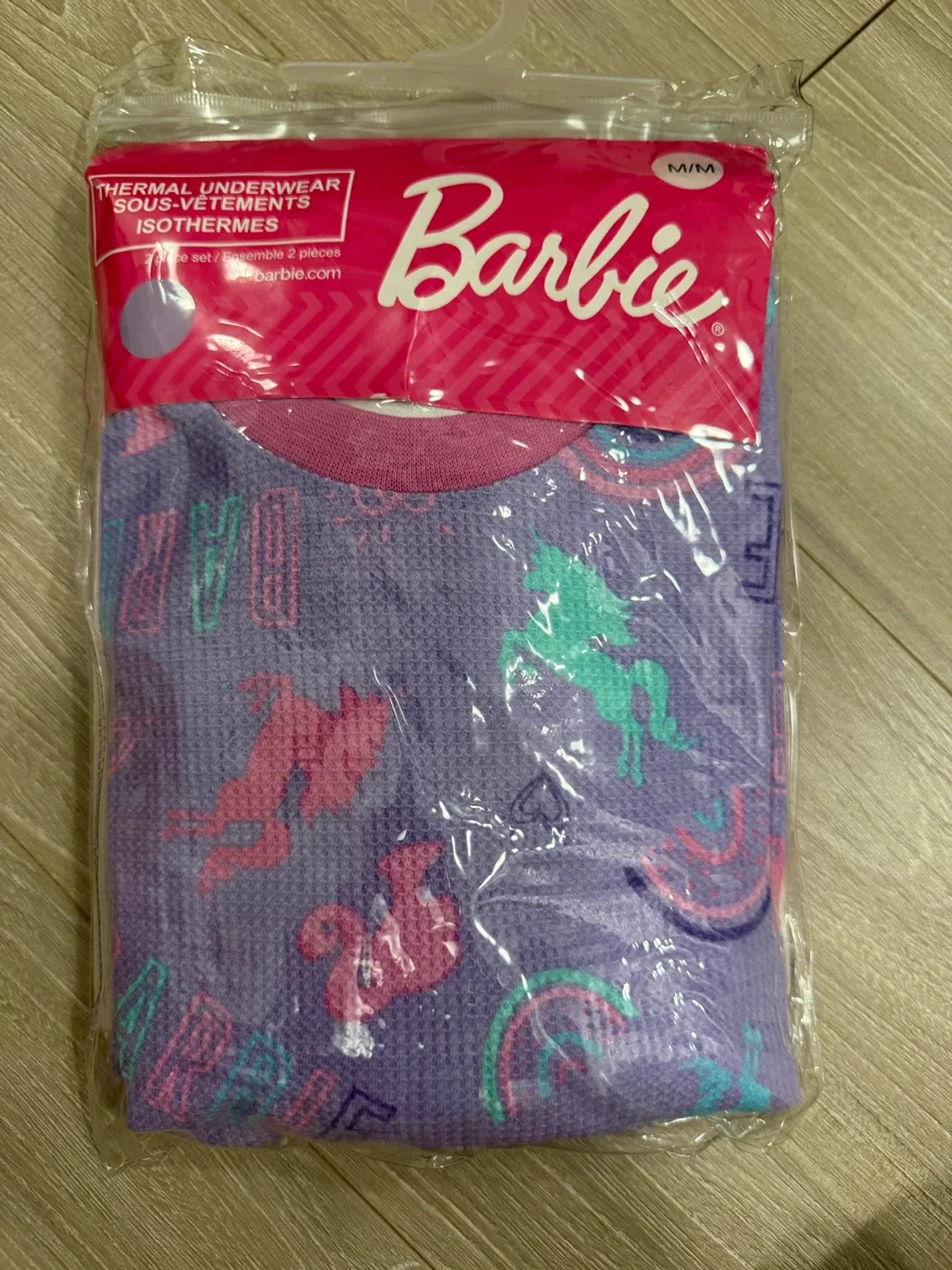 Barbie Thermal Underwear Set - Size M/M (7/8)