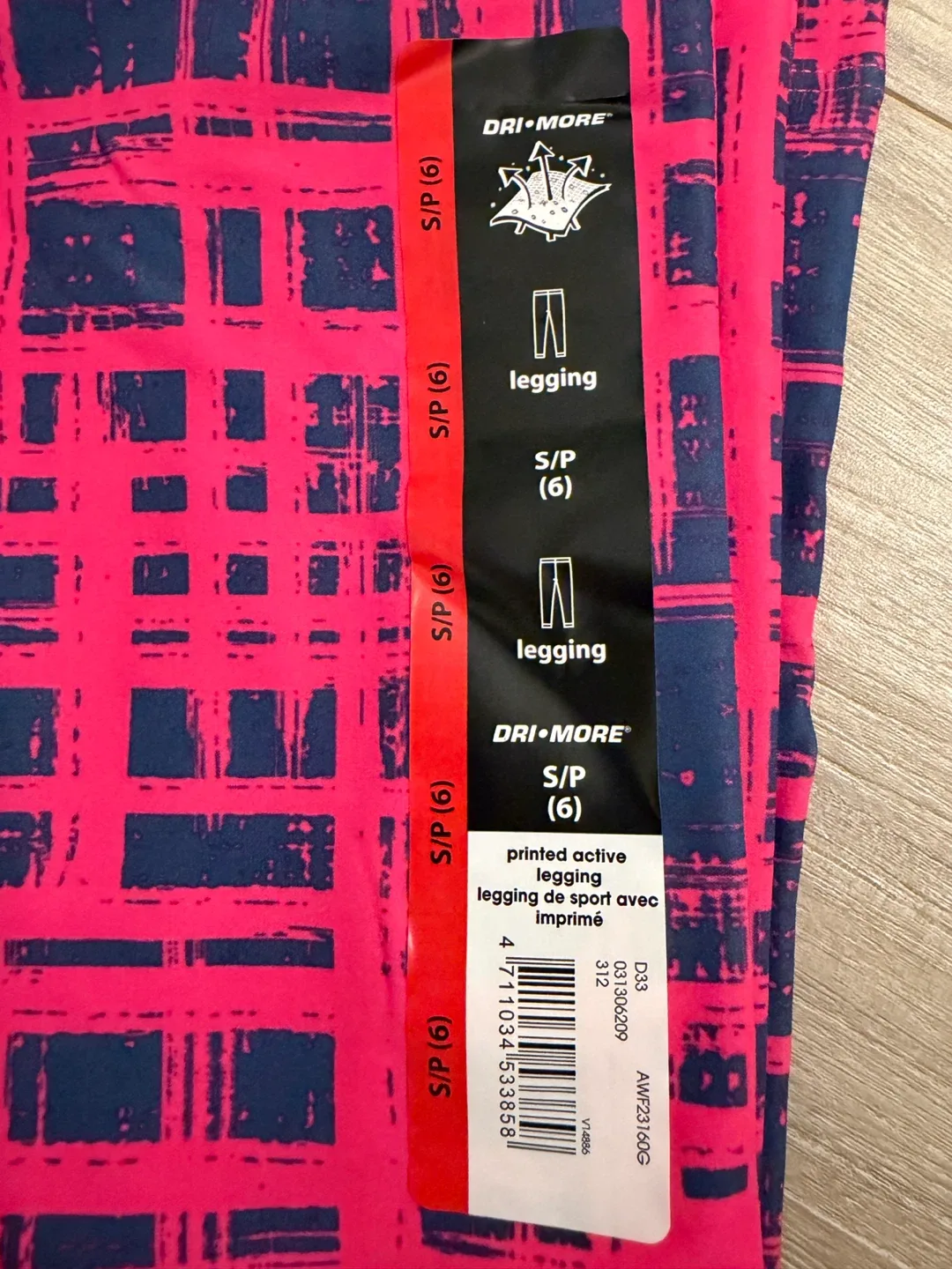 DRI•MORE Printed Active Leggings - Size S (6) - New image indicator(3)