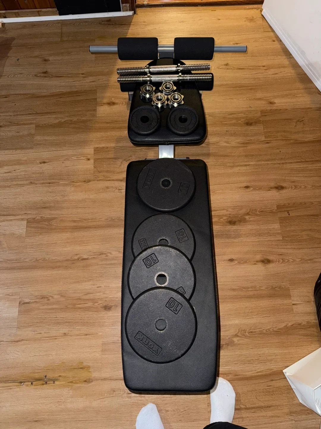 York Weight Bench with Weights
