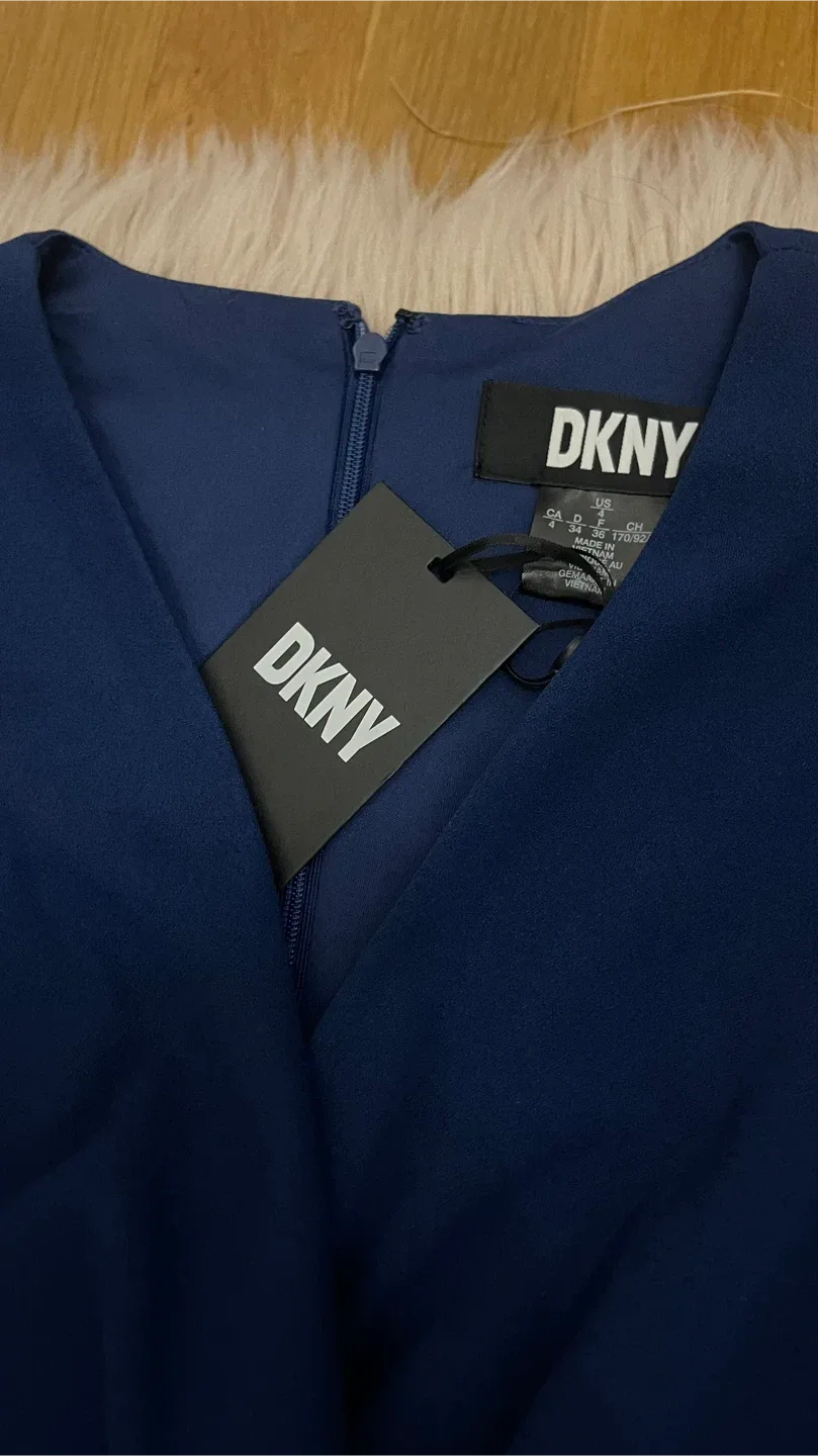 New DKNY Navy Blue Dress - Size 4 thumbnail
