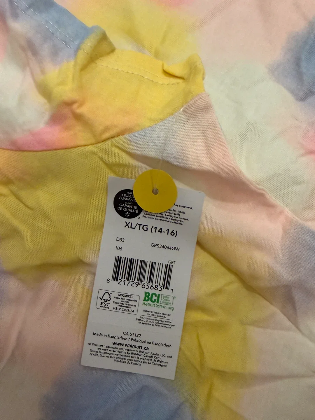 George Girls' Tie-Dye Dress - Size XL (14-16) image indicator(2)