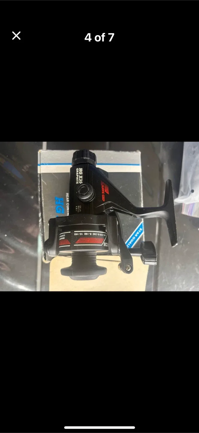 Hawk Grip HG X35 Graphite Rear Control Drag Reel image indicator(4)