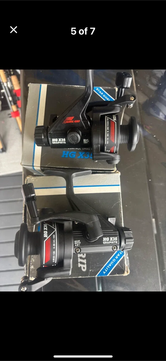 Hawk Grip HG X35 Graphite Rear Control Drag Reel image indicator(3)