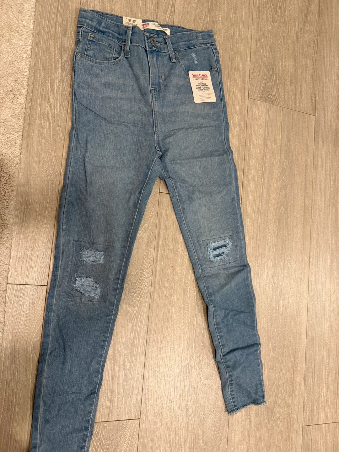 Signature by Levi Strauss Girls' High- Size 10