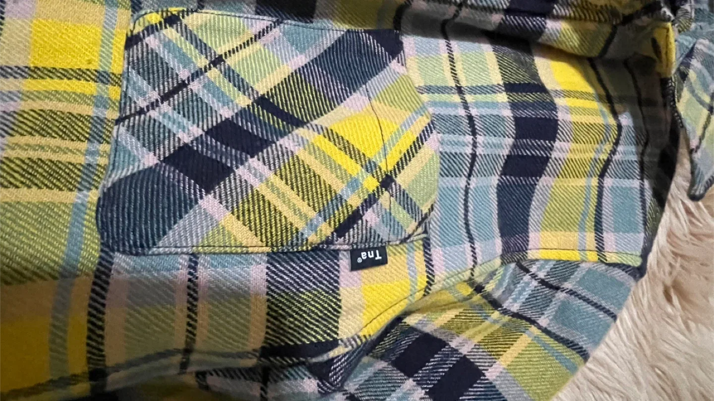 TNA Plaid Shirt Jacket Size 2XS image indicator(5)