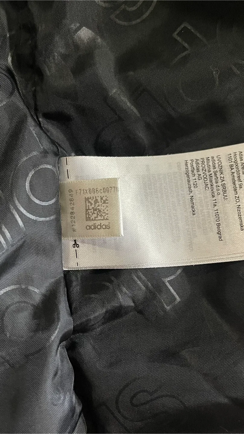 Adidas Black Padded Jacket with Stripes image indicator(6)