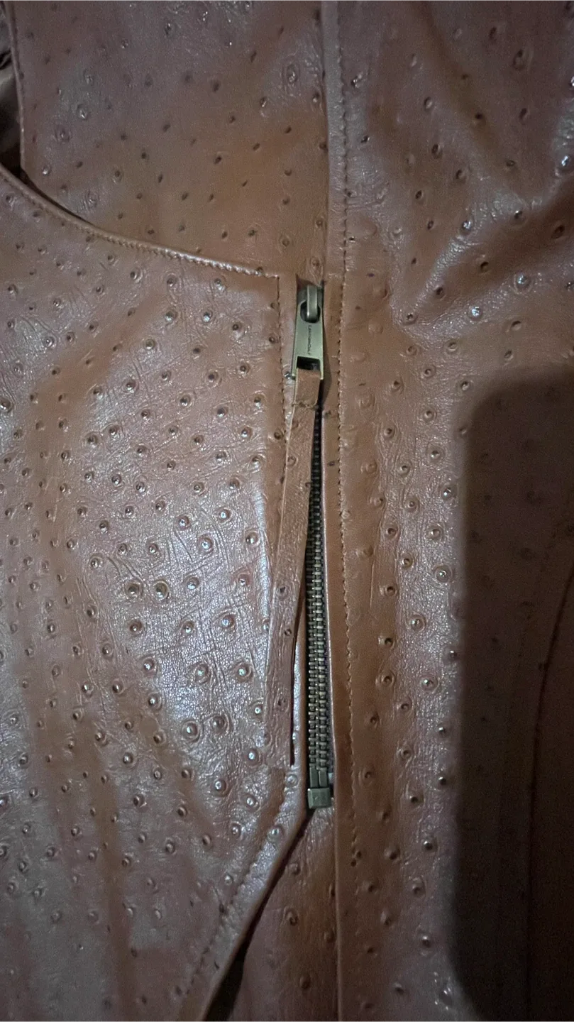 Leather Cult Brown Genius’s Leather Jacket - Size 44 image indicator(6)