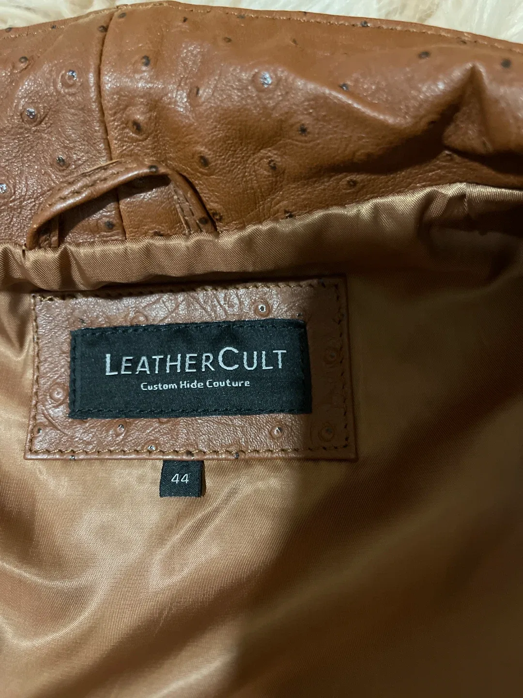 Leather Cult Brown Genius’s Leather Jacket - Size 44 image indicator(8)