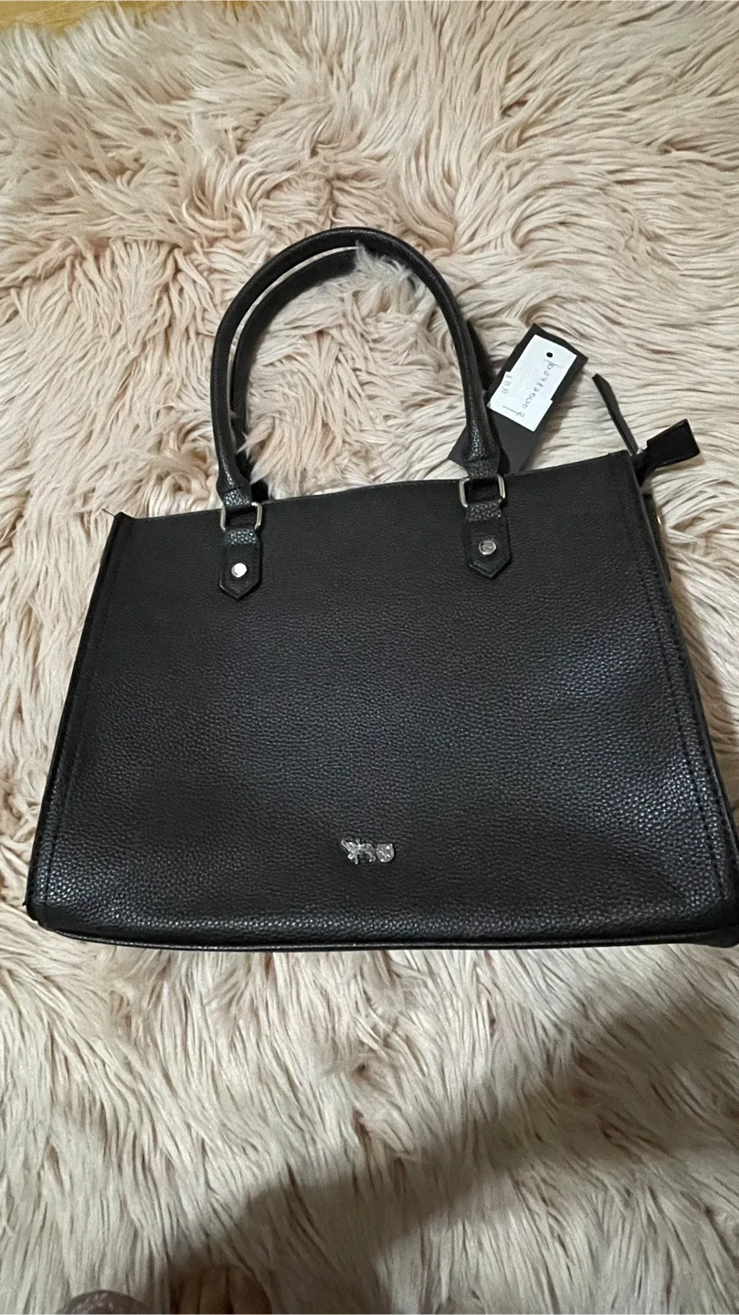 Matthew & Julian Black Tote Bag image indicator(2)