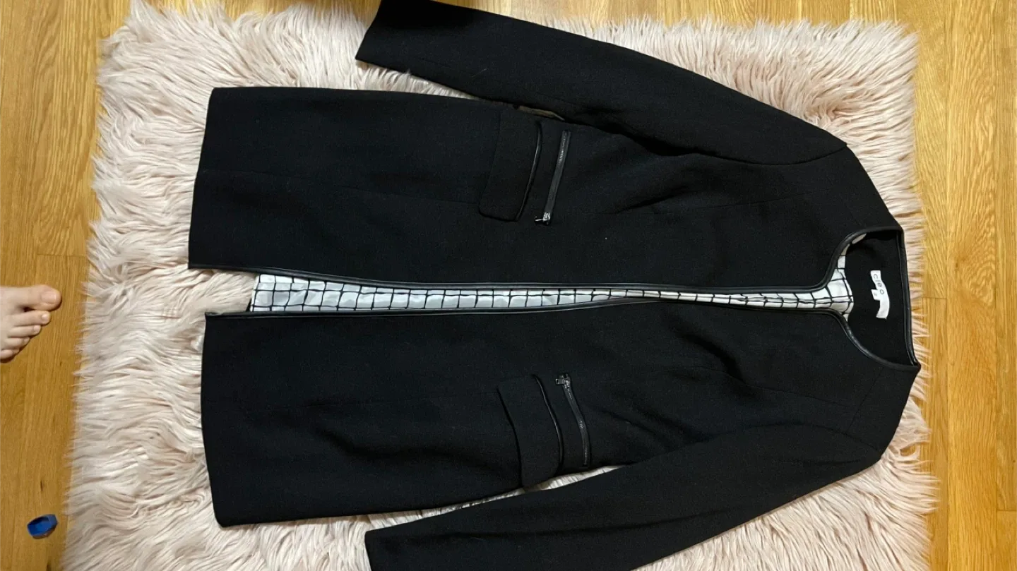 Cleo Black Blazer Coat - Size XS image indicator(4)