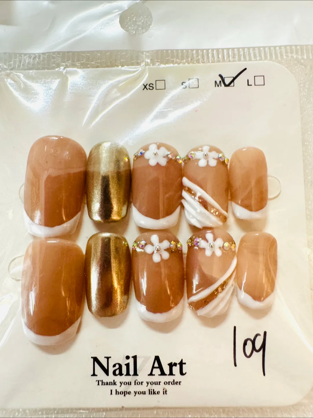 Nail Art Press-On Nails - Size M image indicator(10)