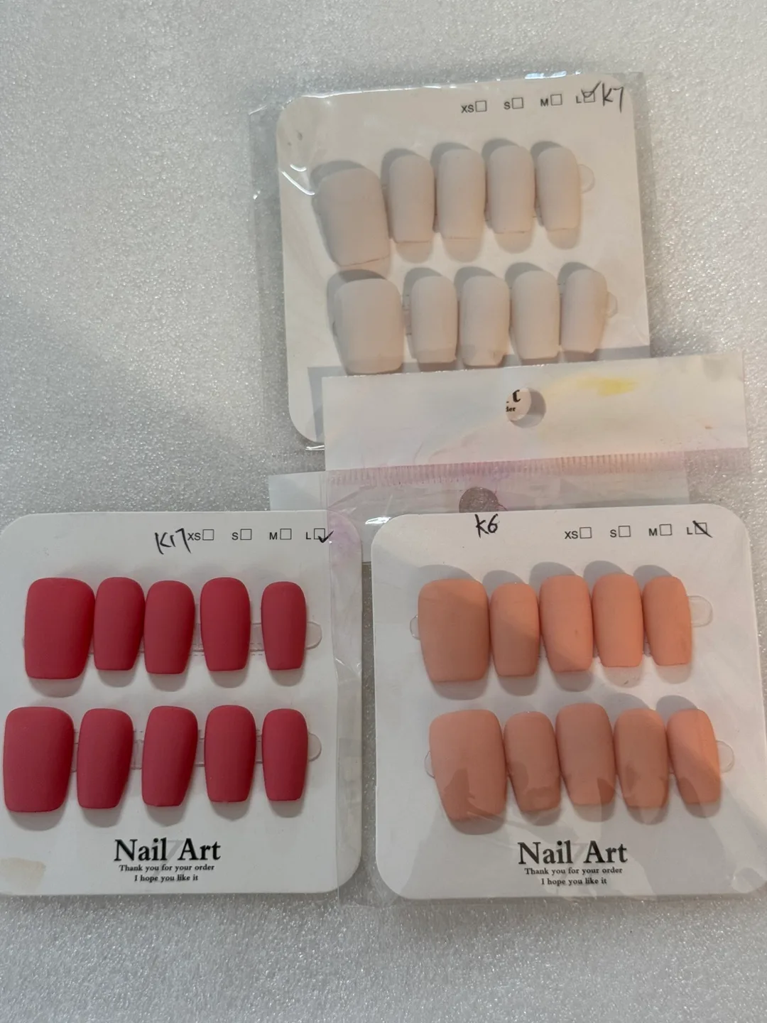 Nail Art Press On Nails Set -Large