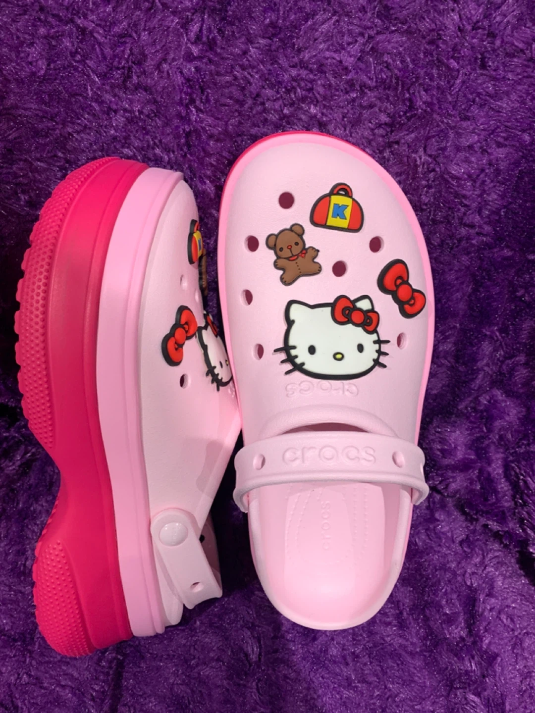 Crocs Classic Stacked Clog - Hello Kitty Charmed Size 9 Women’s - photo 2