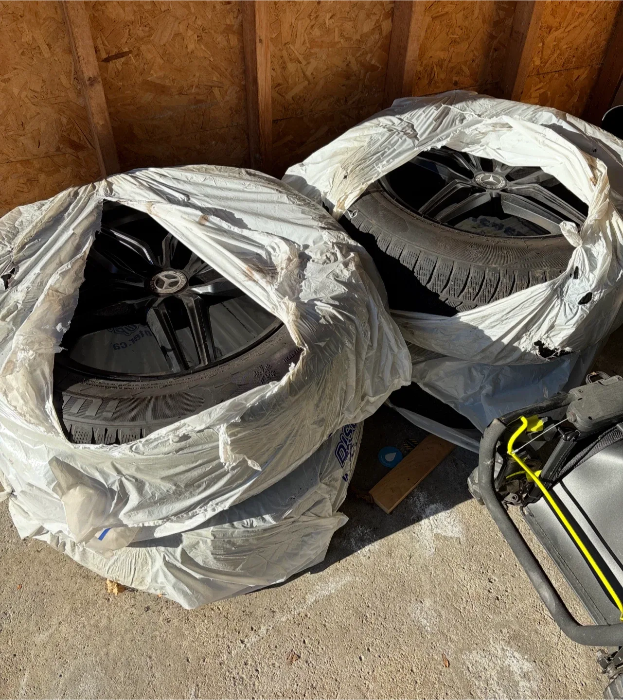 Mercedes Benz, Winter Rims & Tires, black matte image indicator(2)