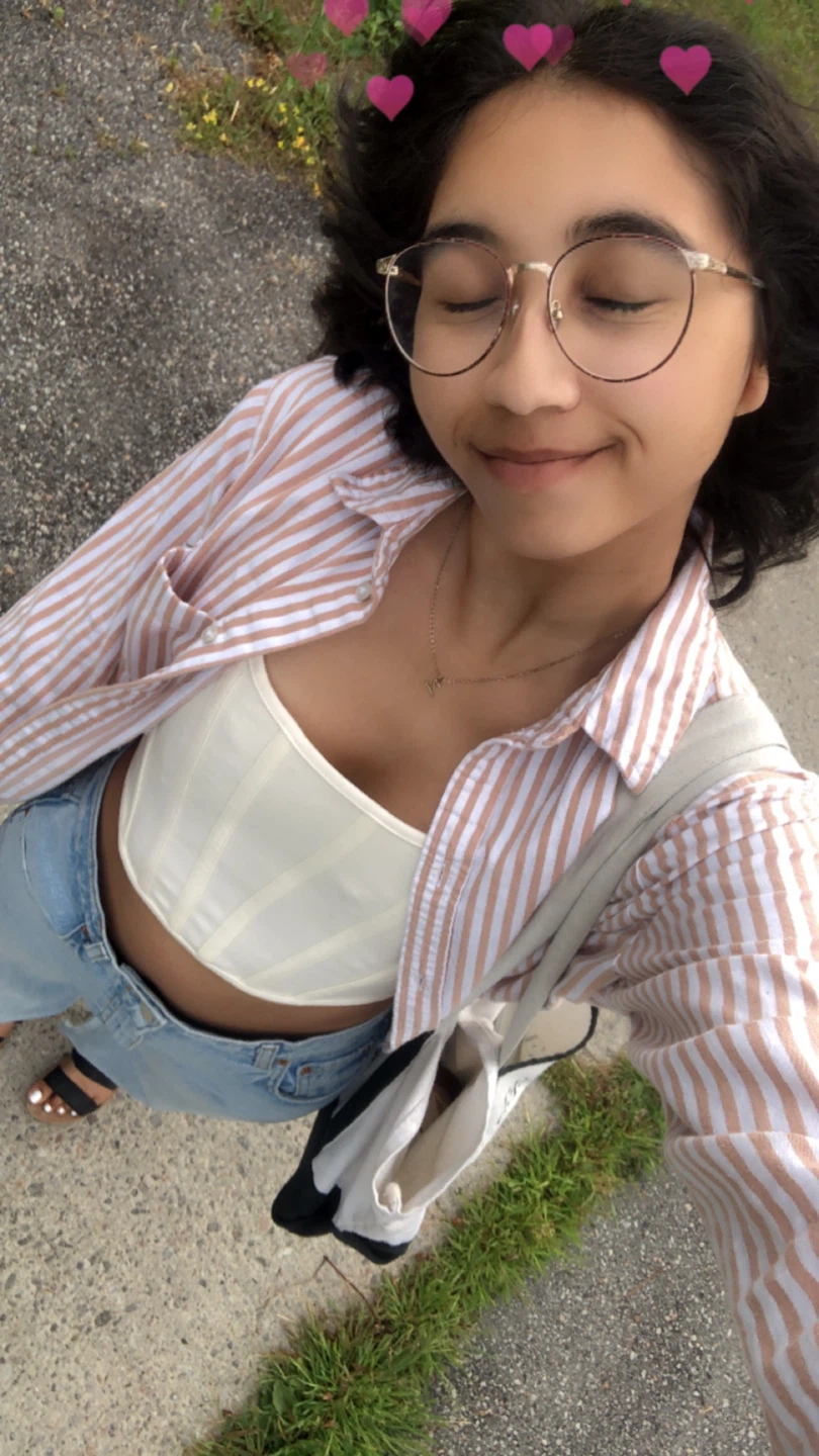 White corset top