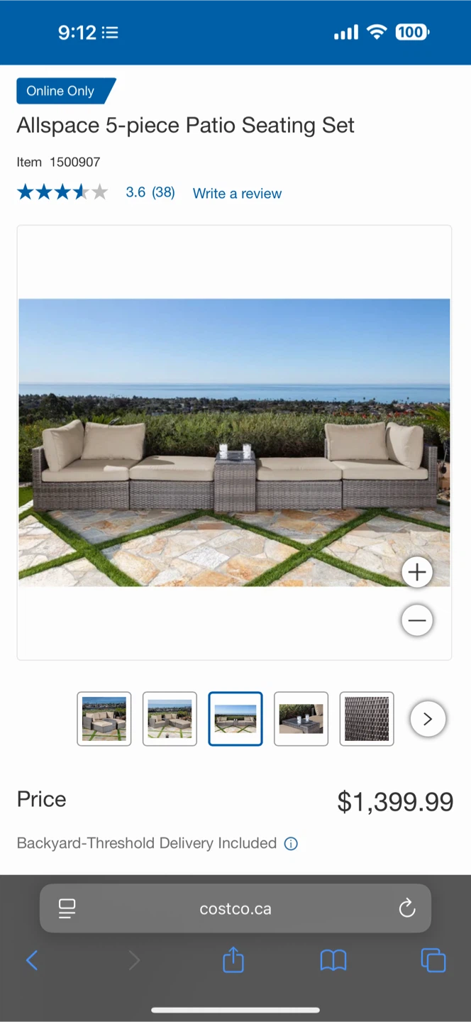 Backyard Dinner, Seating Lounge, Seating 8 ppl