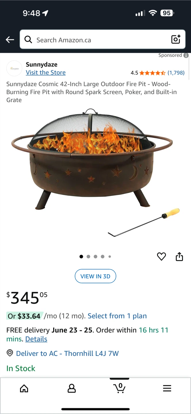 Outdoor Backyard, 2 Large Fire Pits