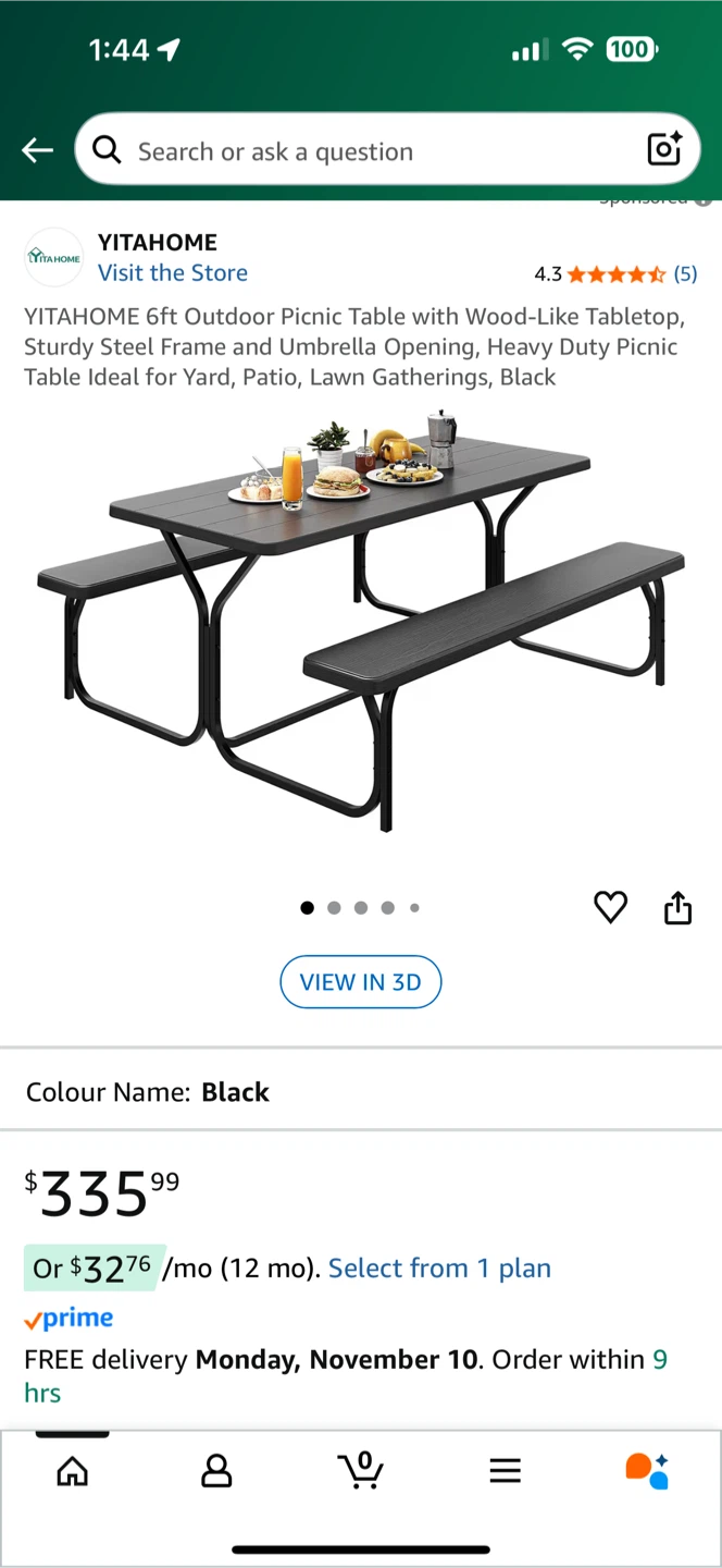 Backyard Patio, Picnic Table, Seating 8 ppl