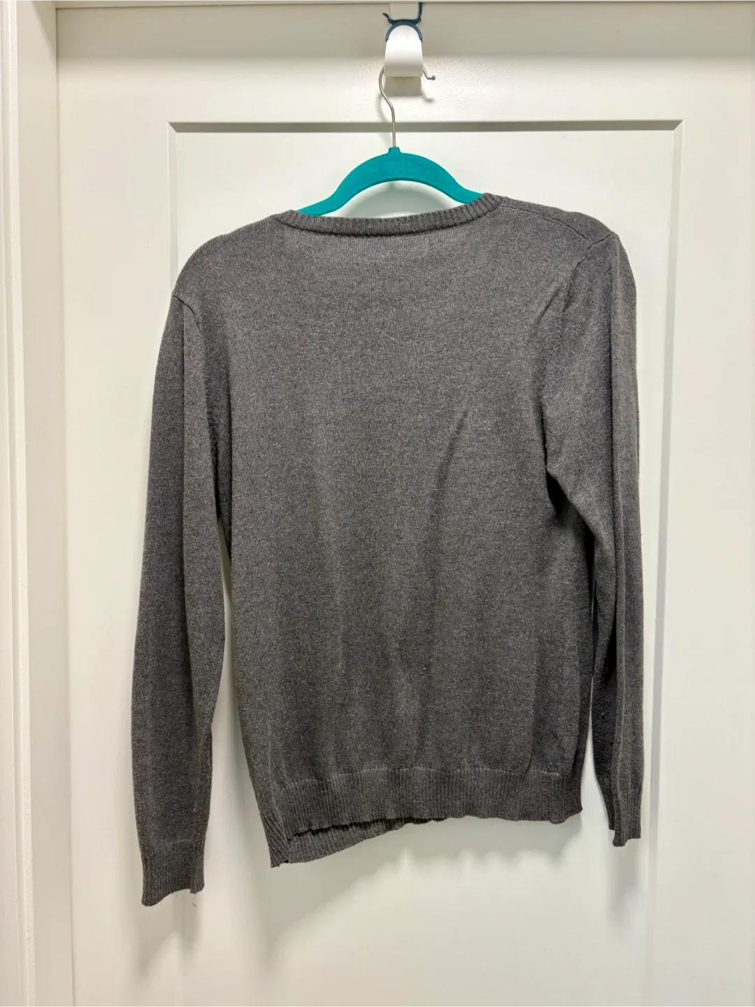 Grey V-Neck Sweater image indicator(2)