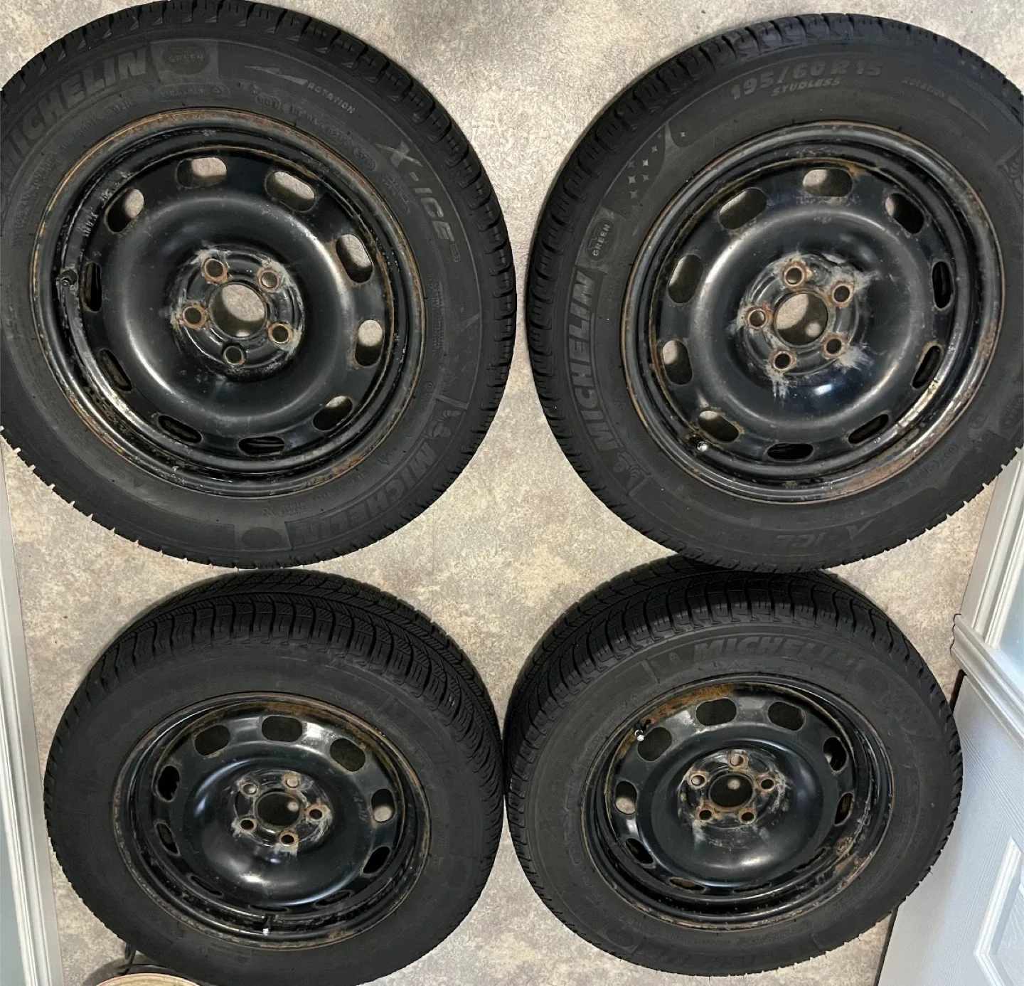 🔥 Michelin X-Ice Snow Tires + Rims — Like New! 🔥 image indicator(8)