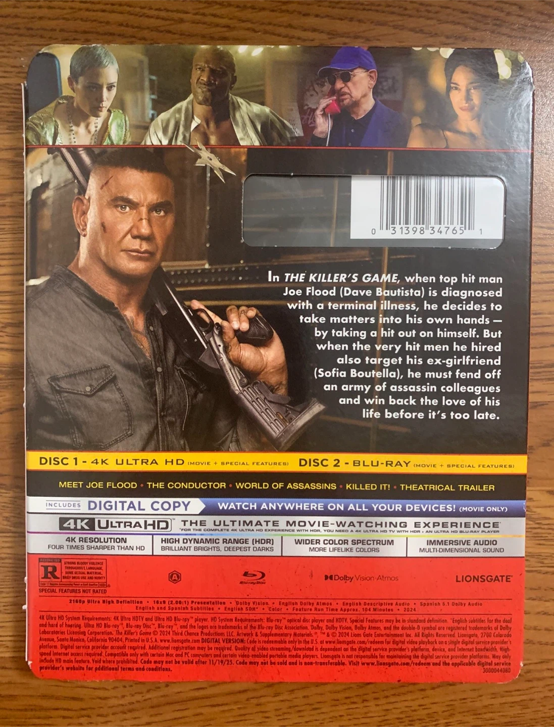 The Killer’s Game 4K UHD Blu-ray Combo Pack - photo 2