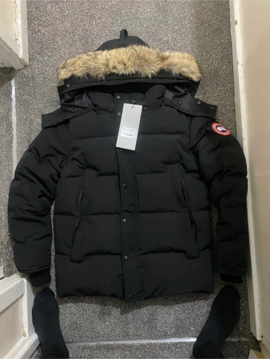 Canada Goose Black Down Parka - Size M/M