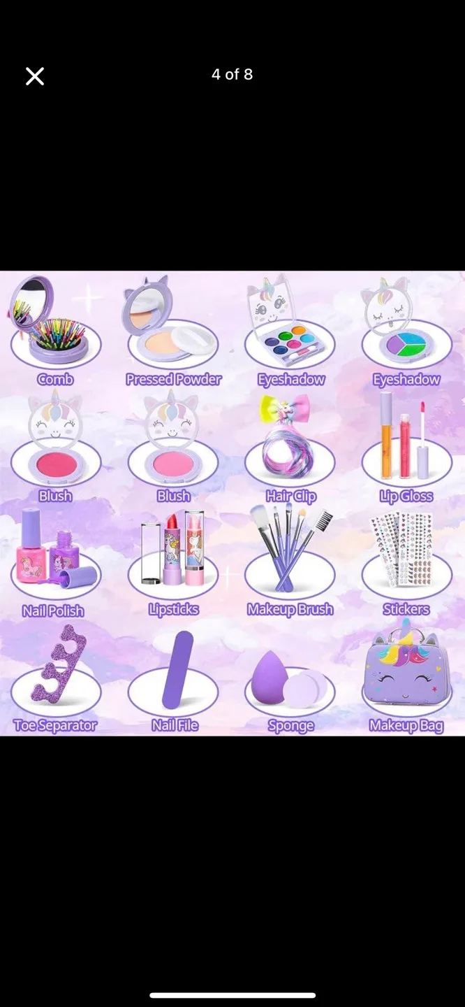 Cute Unicorn Makeup Kit For Girls image indicator(5)